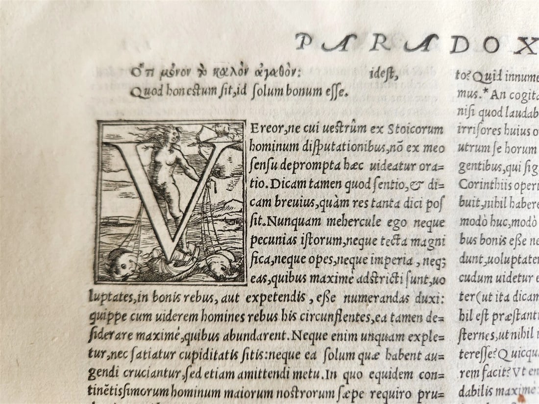 1548 ALDINE PRESS CICERO antique 16th CENTURY VELLUM BOUND FOLIO Aldus - 7