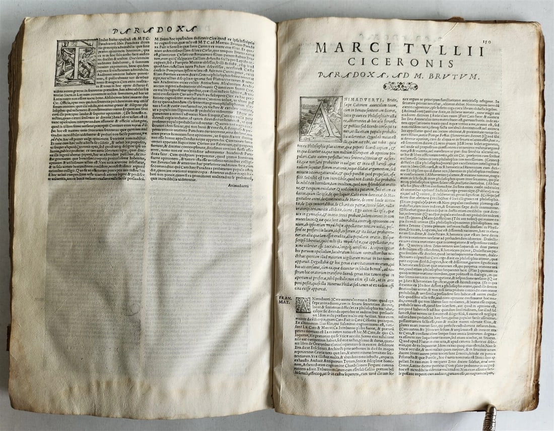 1548 ALDINE PRESS CICERO antique 16th CENTURY VELLUM BOUND FOLIO Aldus - 8