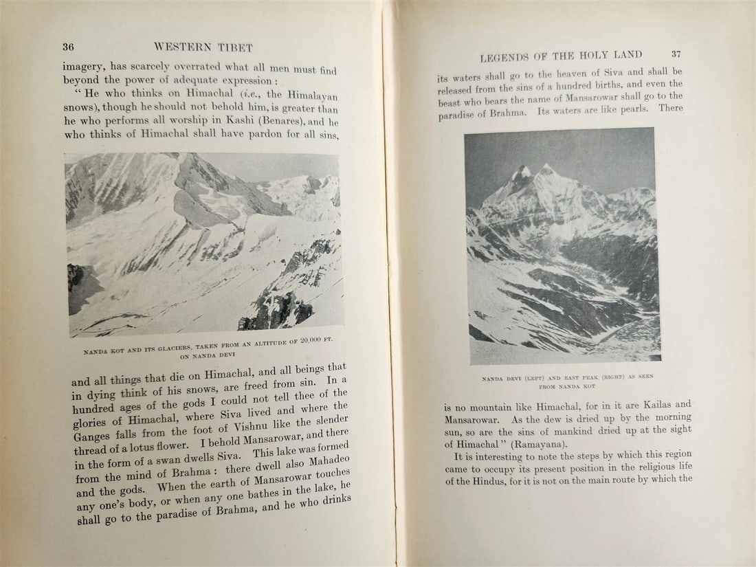 1906 WESTERN TIBET AND BRITISH BORDERLAND antique ILLUSTRATED - 14