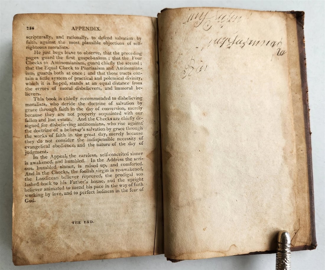 1804 RATIONAL DEMONSTRATION of MAN'S CORRUPT & LOST ESTATE antique AMERICANA - 5