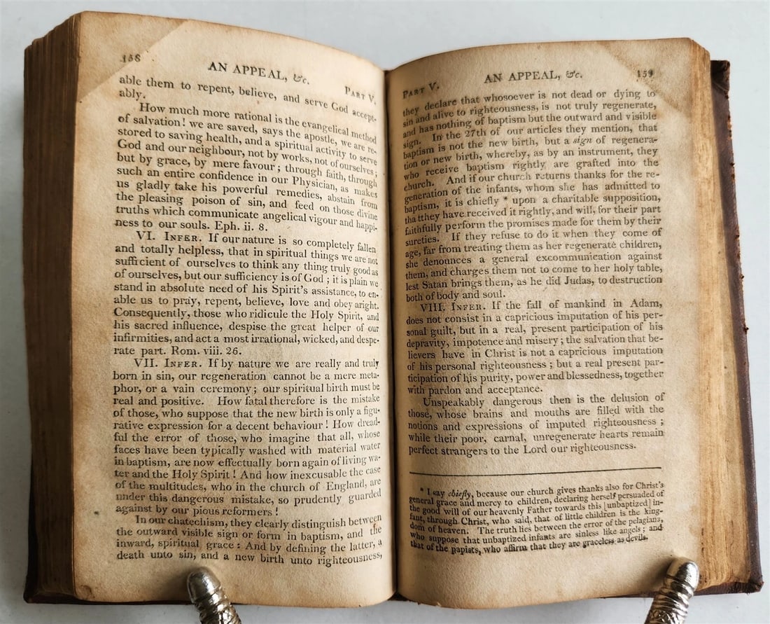 1804 RATIONAL DEMONSTRATION of MAN'S CORRUPT & LOST ESTATE antique AMERICANA - 6