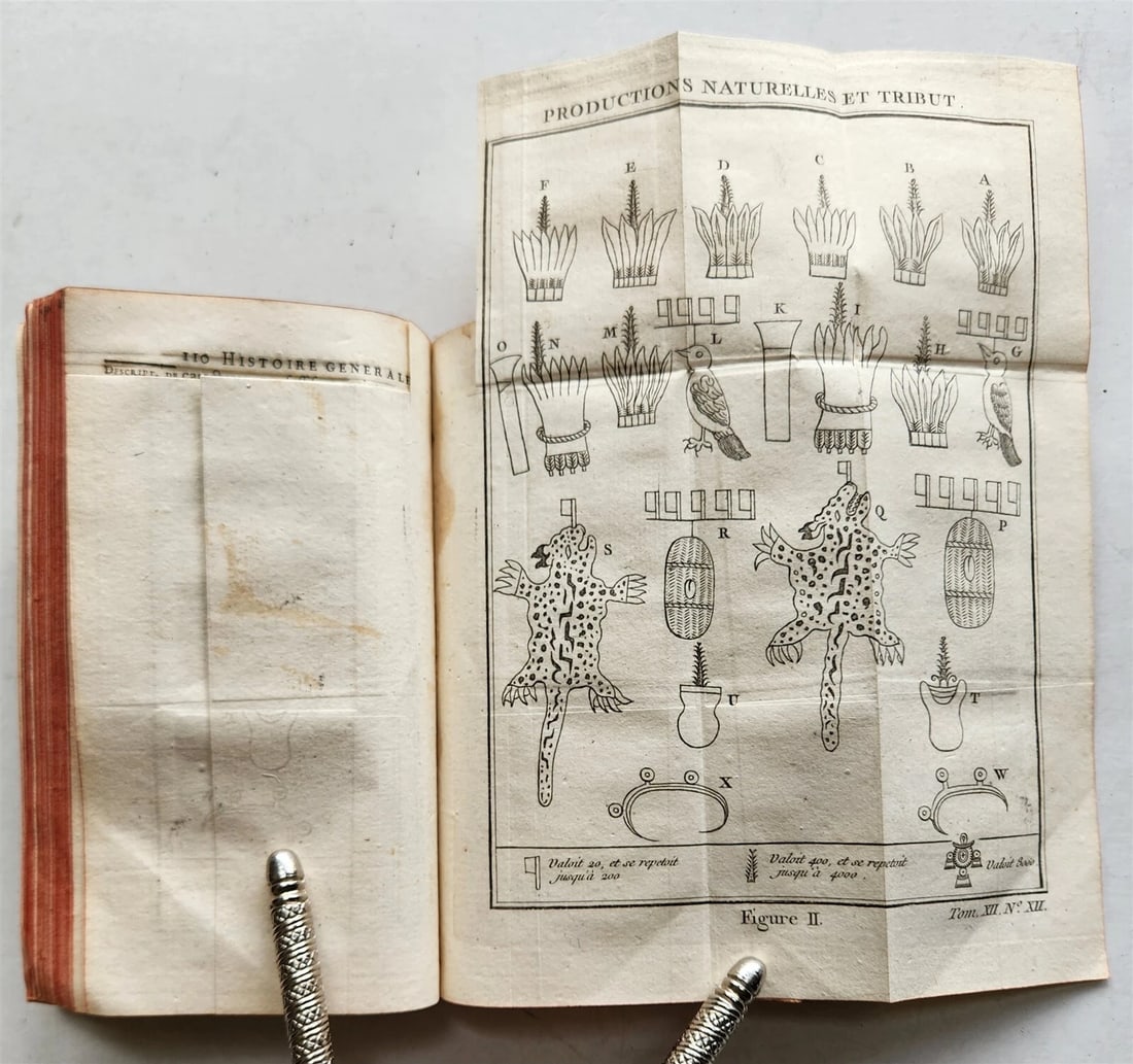 1754 HISTOIRE des VOYAGES illustrated MEXICO TRAVELS vol. 48 antique - 9