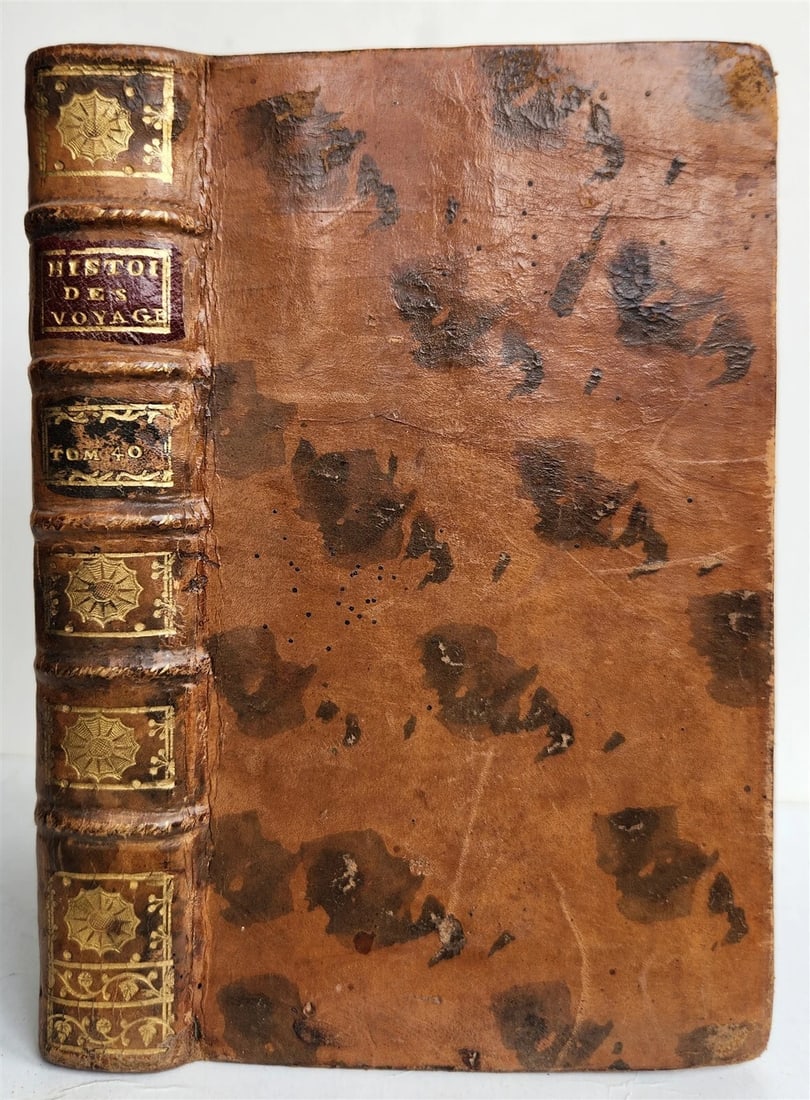 1752 HISTOIRE des VOYAGES illustrated TRAVELS to JAPAN vol. 40 antique - 3