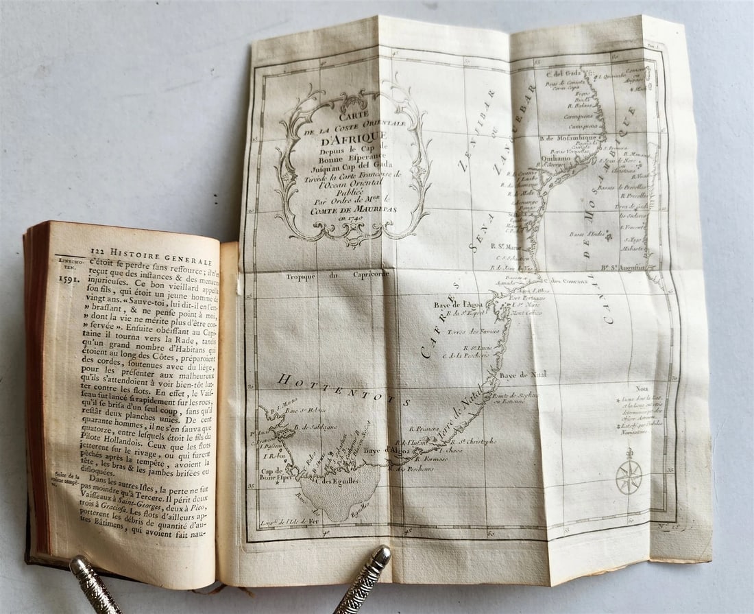 1749 HISTOIRE des VOYAGES illustrated TRAVELS to AFRICA & MADAGASCAR v.3 antique: Title: 1749 HISTOIRE des VOYAGES illustrated TRAVELS to AFRICA & MADAGASCAR v.3 antique Description: HISTOIRE GENERALE des VOYAGES ou NOUVELLE COLLECTION de toutes les relations de voïages par me