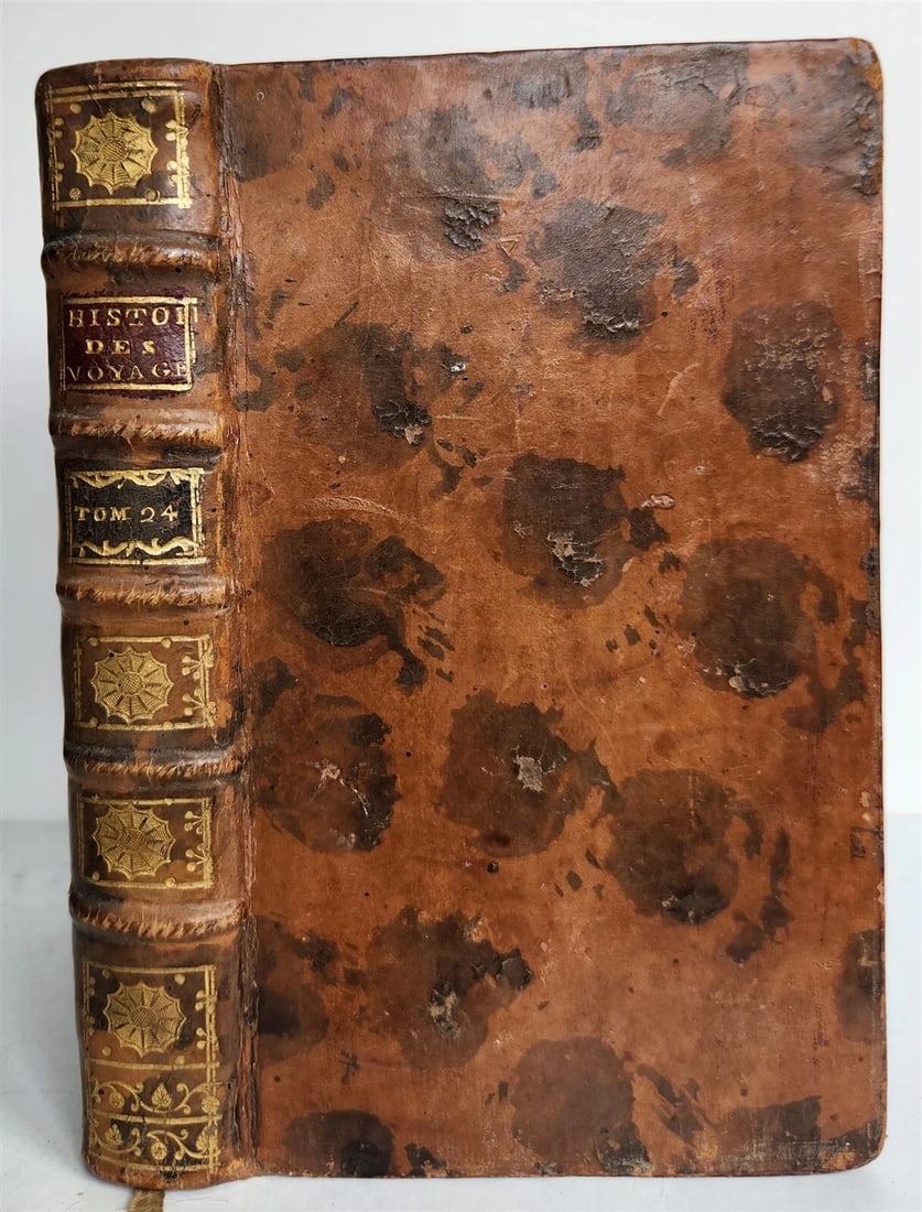 1749 HISTOIRE des VOYAGES illustrated v.24 CHINA NATURAL HISTORY TRAVELS antique - 3