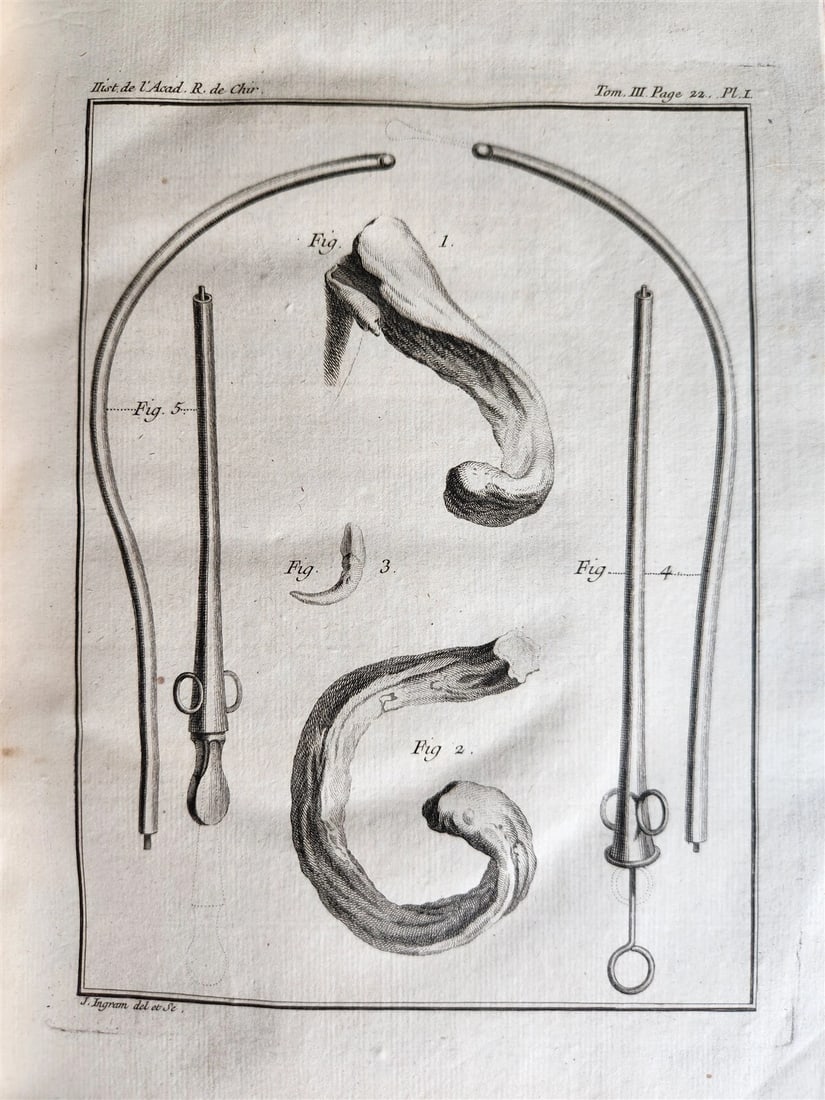1753 SURGERY ANATOMY ILLUSTRATED antique Memoires l'Academie Royale de Chirurgie - 5