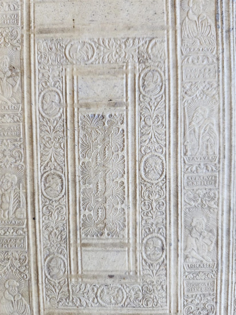 1593 DISPUTATIONES AGAINST HERETICS ROBERTI BELLARMINI antique PIGSKIN FOLIO v.3 - 9