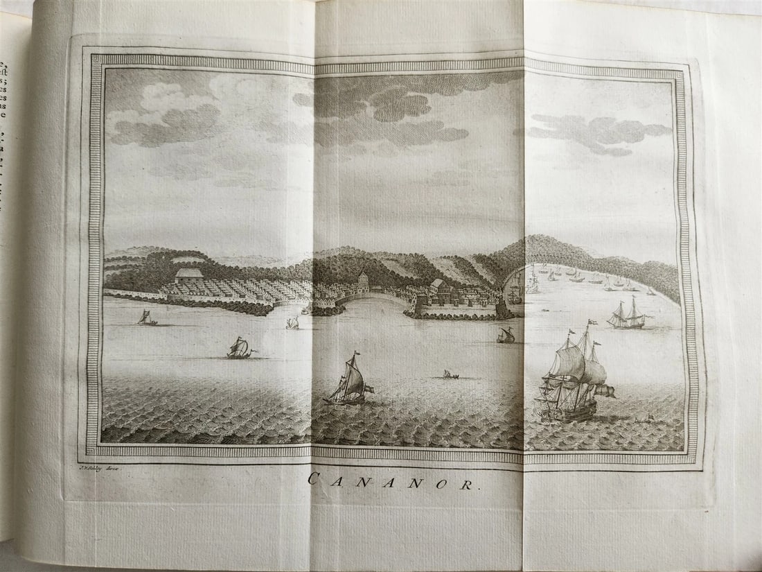 1755 TRAVELS TO INDIA antique Histoire generale des voyages vol. 13 ILLUSTRATED - 9