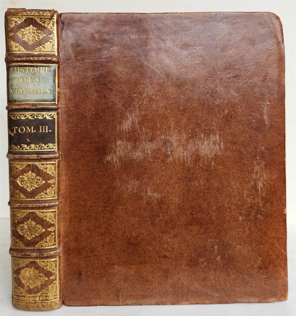 1747 TRAVELS TO AFRICA antique Histoire generale des voyages vol. 3 ILLUSTRATED - 2