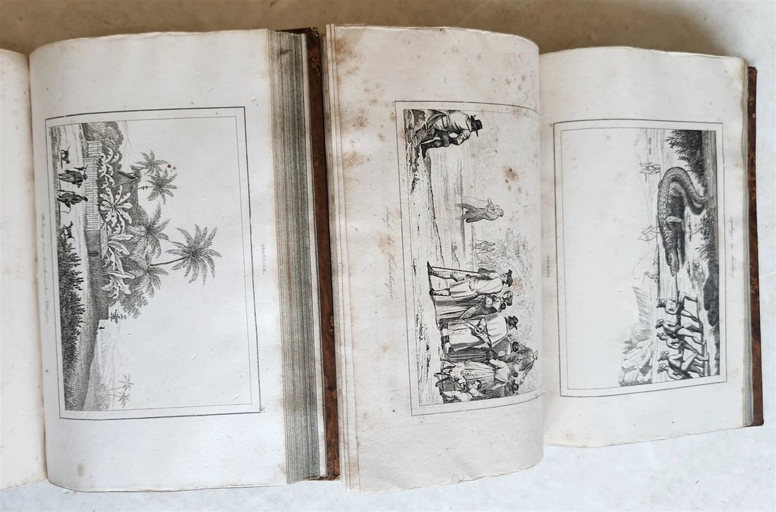 1838 ILLUSTRATED HISTORY of NORTH AMERICA Brazil Columbia & Gyana antique - 10
