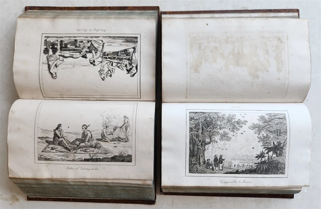 1838 ILLUSTRATED HISTORY of NORTH AMERICA Brazil Columbia & Gyana antique - 13