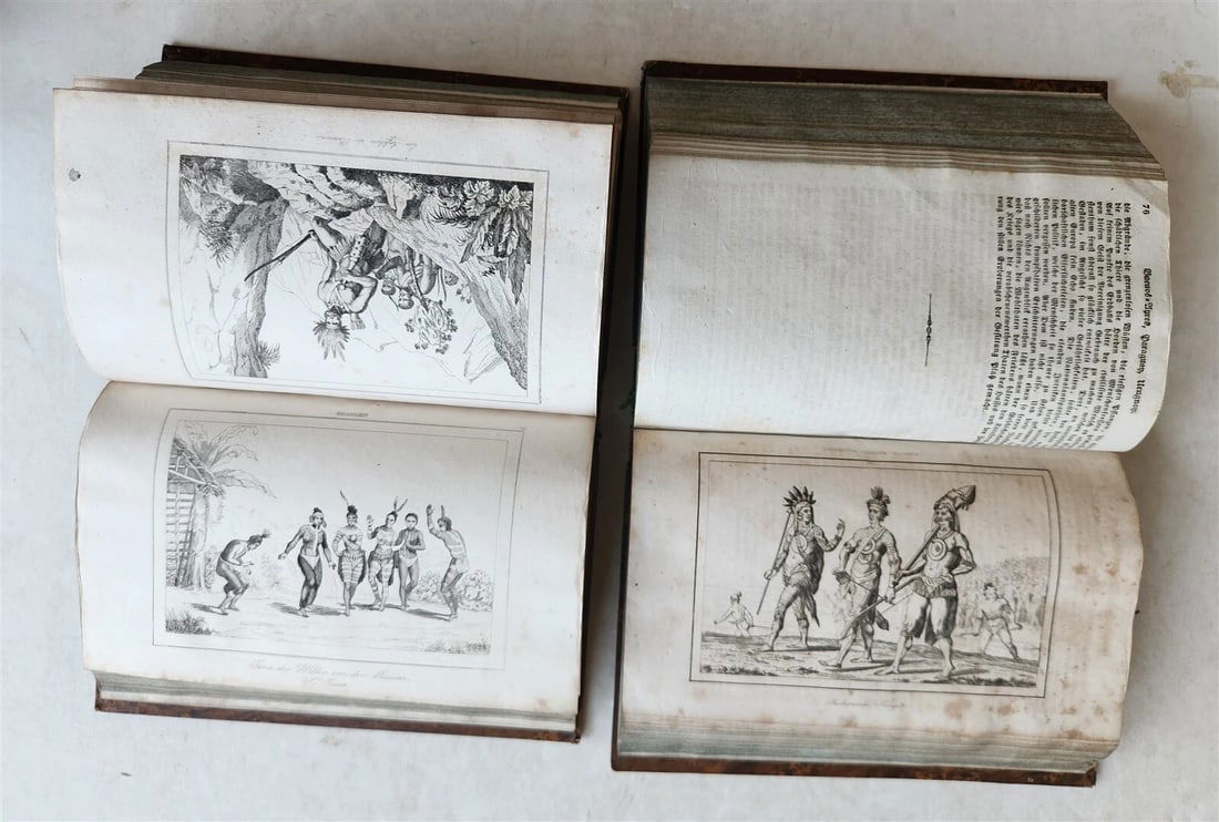1838 ILLUSTRATED HISTORY of NORTH AMERICA Brazil Columbia & Gyana antique - 6