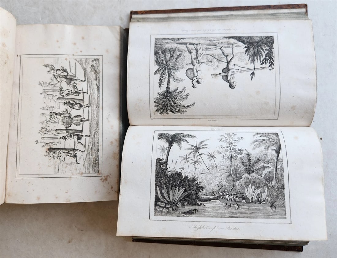 1838 ILLUSTRATED HISTORY of NORTH AMERICA Brazil Columbia & Gyana antique - 9