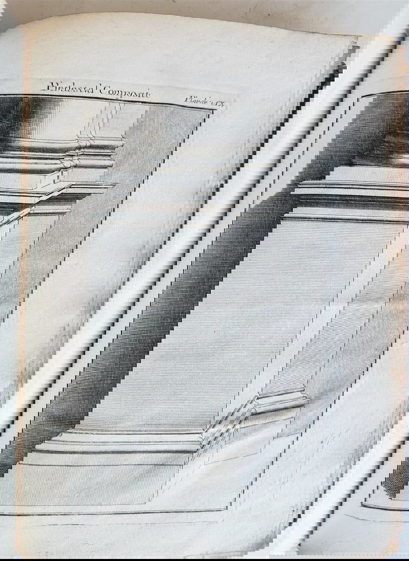 1750 TREATISE on PERPECTIVE for USE of ARTISTS antique ILLUSTRATED w/ 110 PLATES - 5