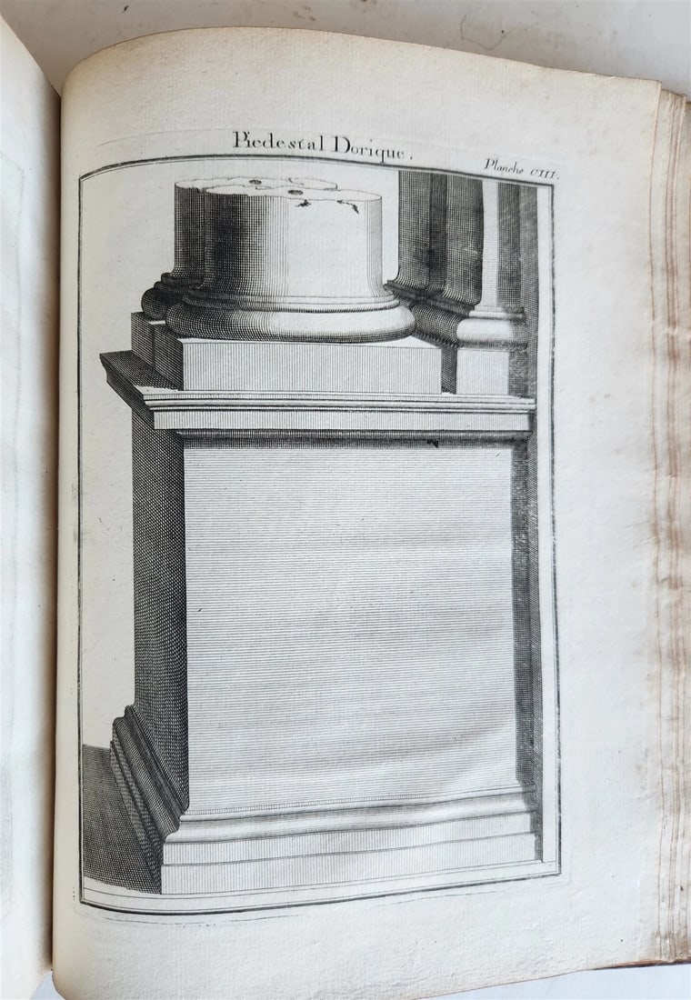 1750 TREATISE on PERPECTIVE for USE of ARTISTS antique ILLUSTRATED w/ 110 PLATES - 6