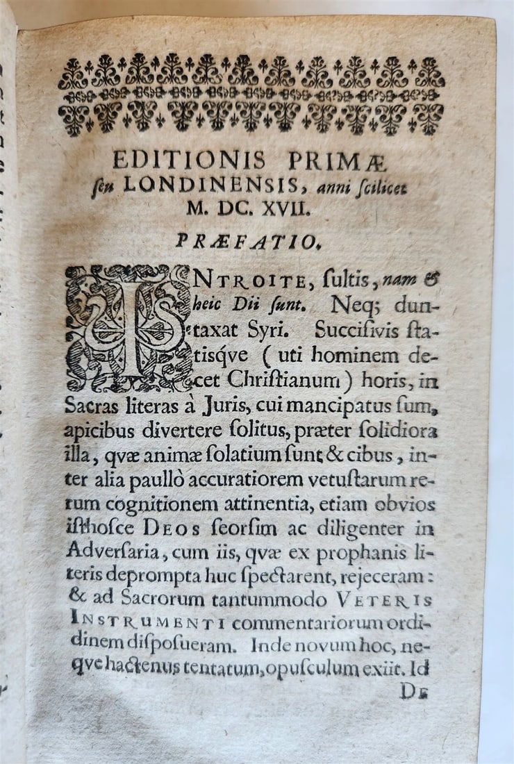 1672 ORIENTAL RELIGIONS TREATISE by JOHN SELDEN antique VELLUM BOUND - 7