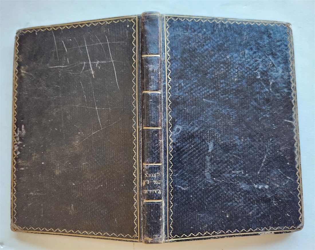 1651 PRAYER BOOK in FRENCH & LATIN BEAUTIFULLY ILLUSTRATED antique FINE BINDING - 2