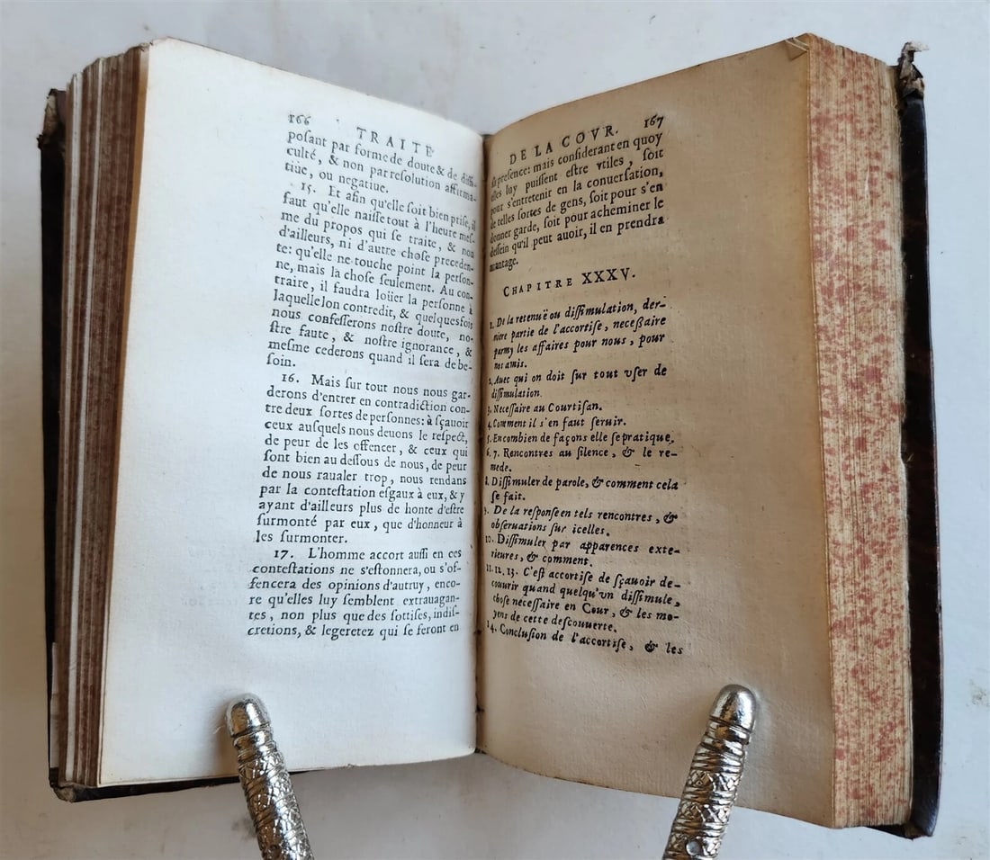 1658 TRAITE de la COUR ou INSTRUCTION des COURTISANS antique in FRENCH - 5