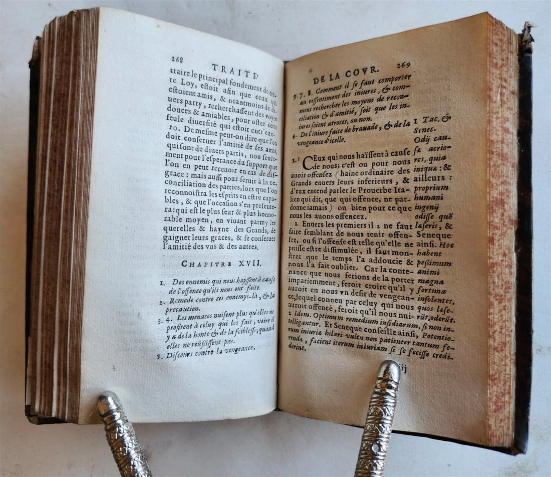 1658 TRAITE de la COUR ou INSTRUCTION des COURTISANS antique in FRENCH - 6