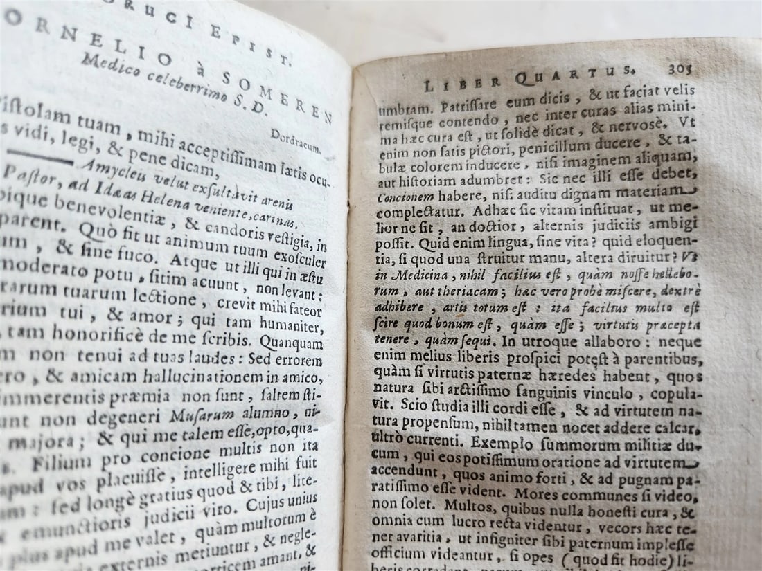 1654 Mercurius Batavus sive Epistolarum by J. Crucius antique - 11