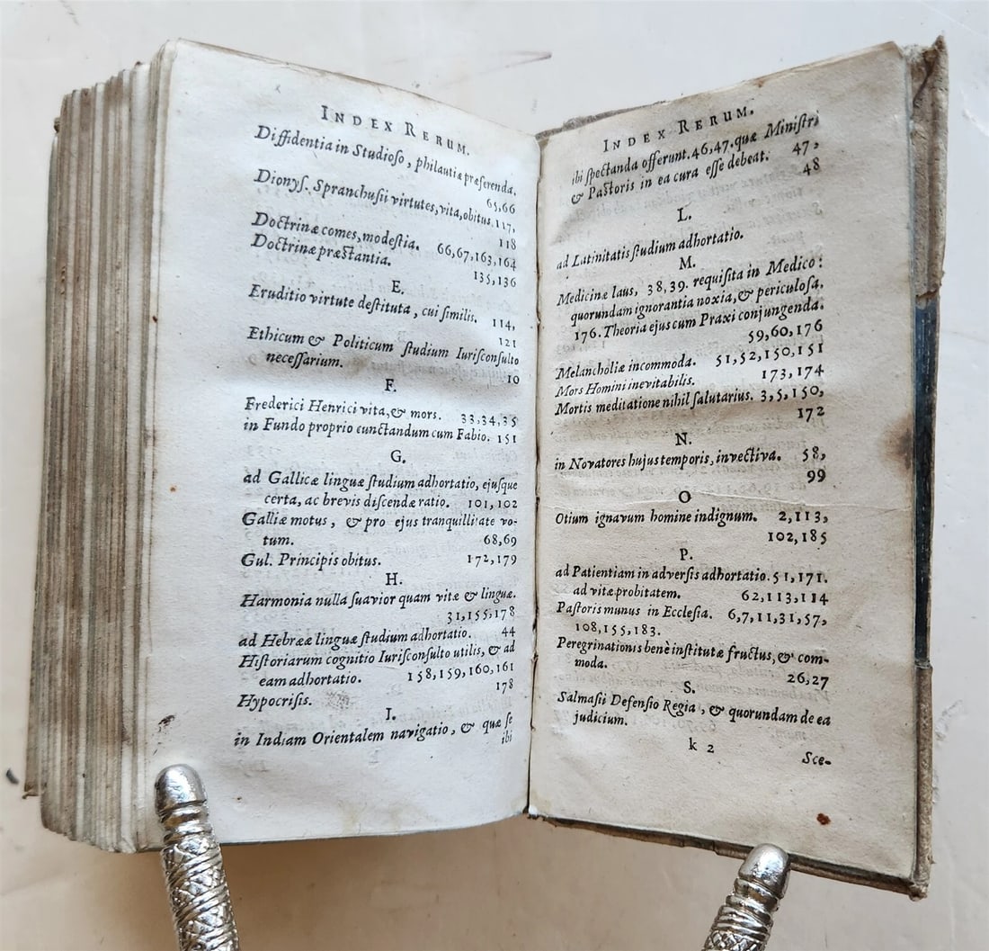 1654 Mercurius Batavus sive Epistolarum by J. Crucius antique - 8