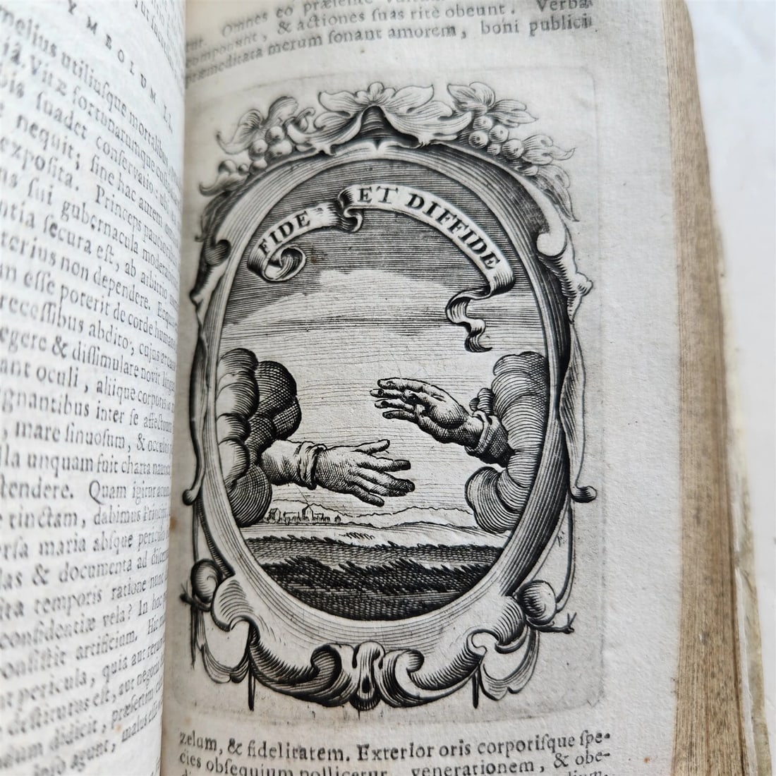 1659 EMBLEMATA by SAAVEDRA FAJARDO antique VELLUM BINDING ILLUSTRATED - 10