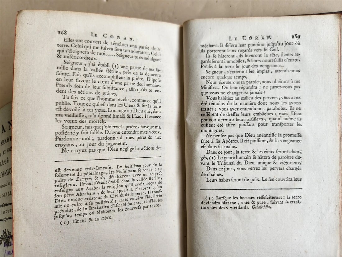 1783 KORAN in FRENCH 2 VOLUMES antique QURAN 1st EDTION by Claude-Etienne Savary - 4
