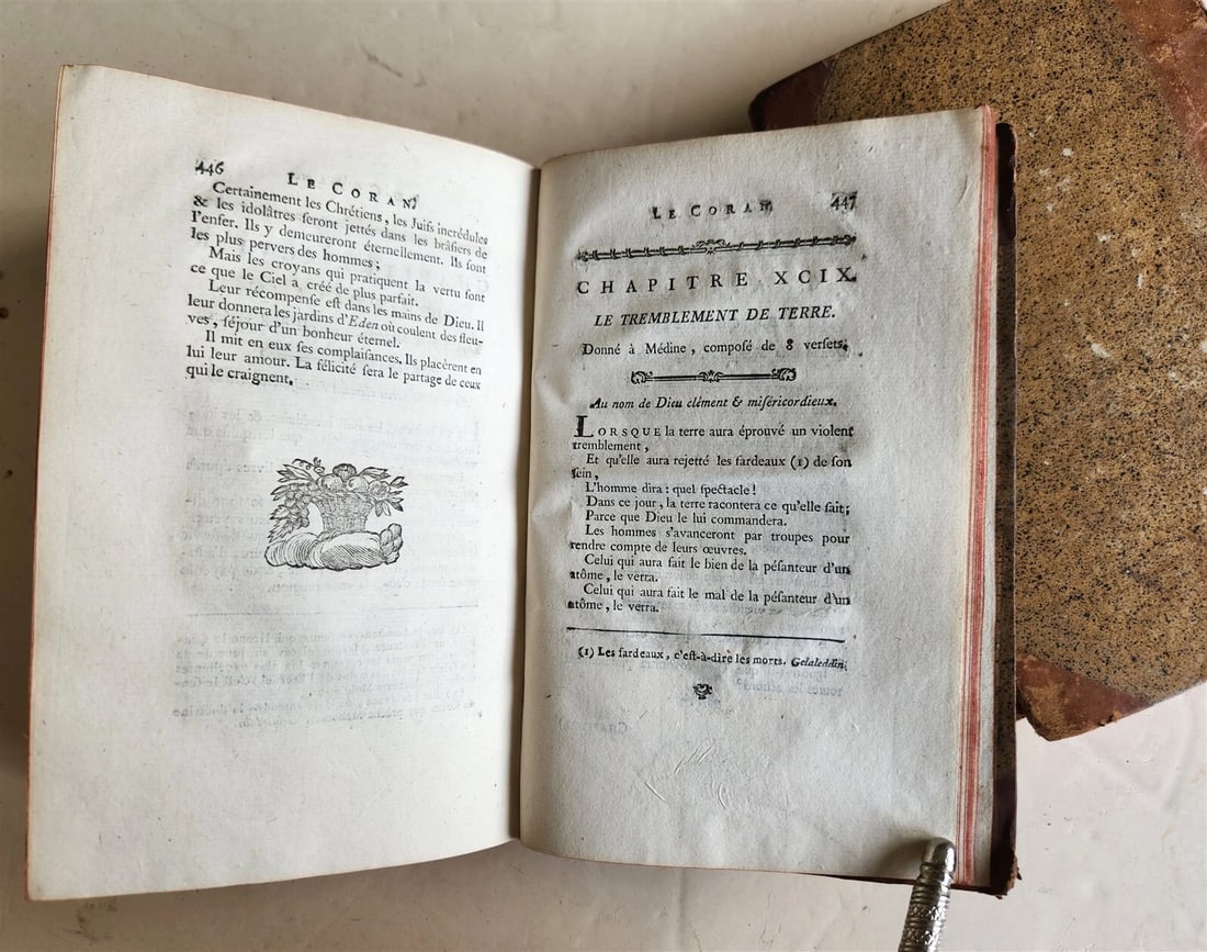 1783 KORAN in FRENCH 2 VOLUMES antique QURAN 1st EDTION by Claude-Etienne Savary - 5
