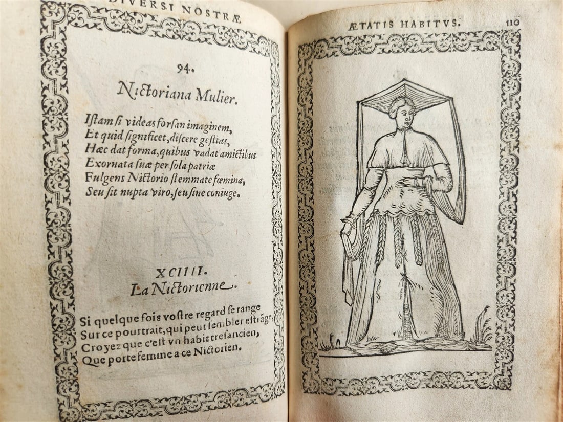 1572 FAMOUS COSTUME WORK Jacobi Sluperii antique ILLUSTRATED w/119 WOODCUTS RARE - 14