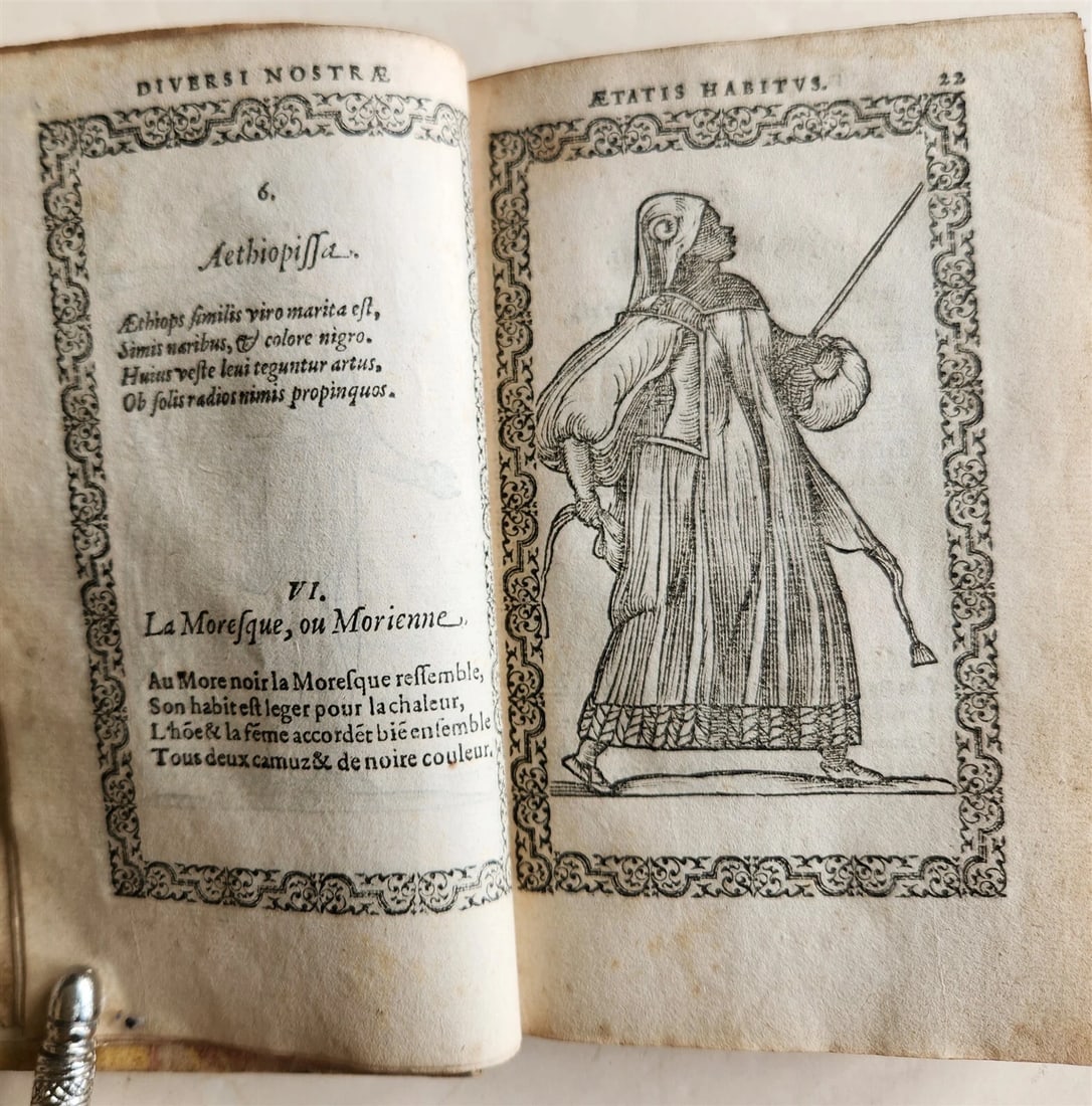 1572 FAMOUS COSTUME WORK Jacobi Sluperii antique ILLUSTRATED w/119 WOODCUTS RARE - 3