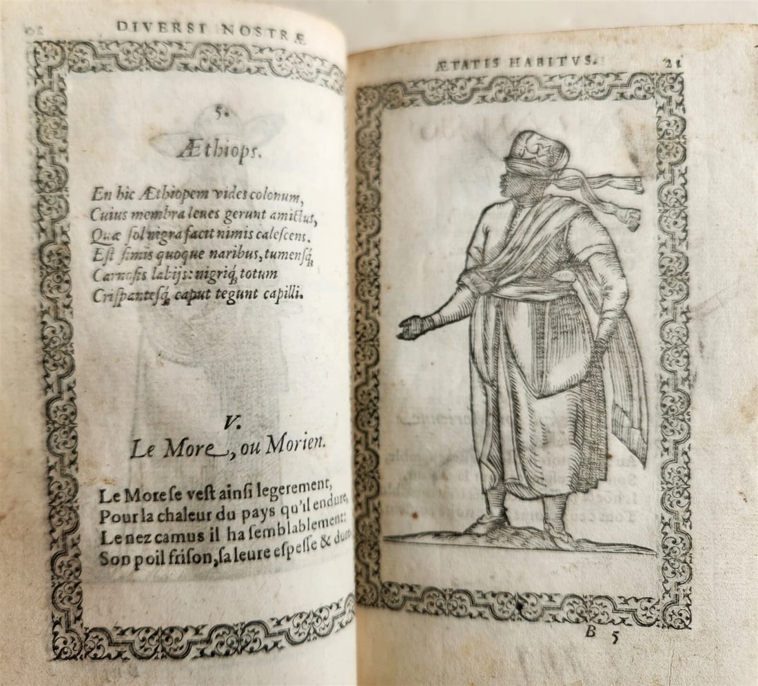 1572 FAMOUS COSTUME WORK Jacobi Sluperii antique ILLUSTRATED w/119 WOODCUTS RARE - 4