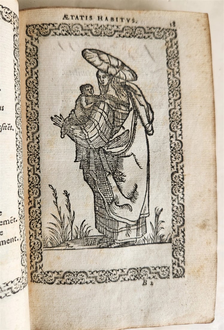 1572 FAMOUS COSTUME WORK Jacobi Sluperii antique ILLUSTRATED w/119 WOODCUTS RARE - 5