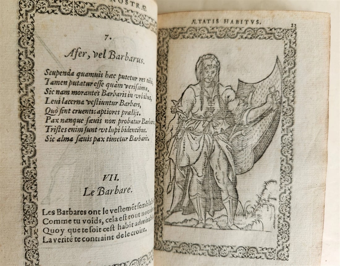 1572 FAMOUS COSTUME WORK Jacobi Sluperii antique ILLUSTRATED w/119 WOODCUTS RARE - 9