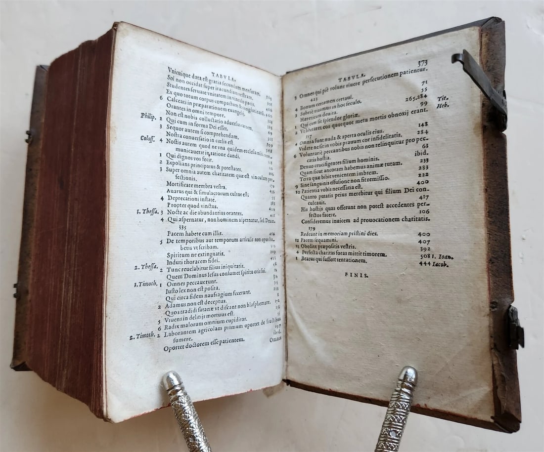 1582 Loci communes similium et dissimilium antique PIGSKIN BINDING 16th CENTURY - 11