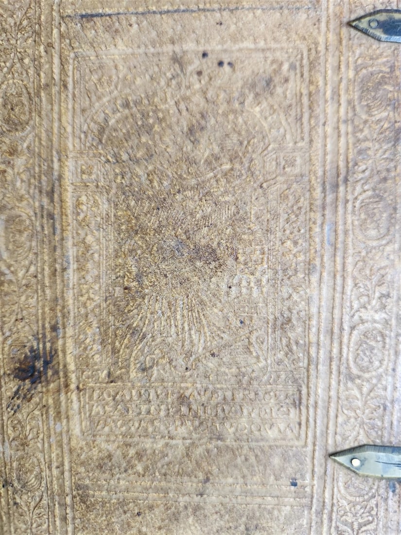 1582 Loci communes similium et dissimilium antique PIGSKIN BINDING 16th CENTURY - 6