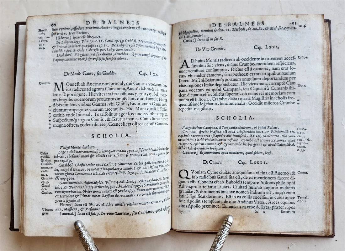 1566 Baths & other wonders of Puteoli by Lombardi antique - 11