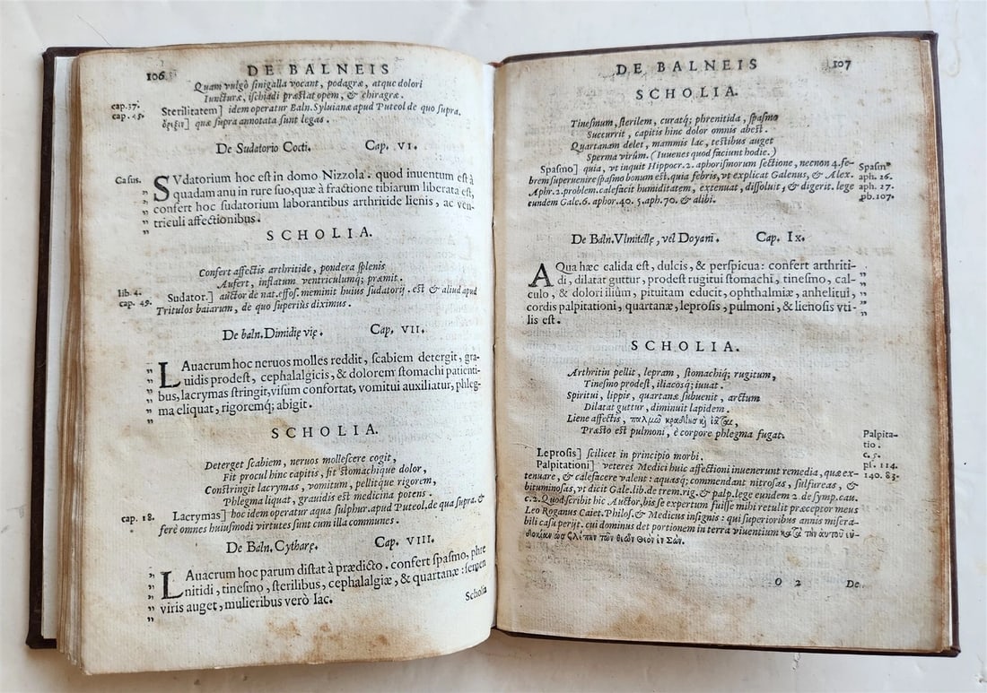 1566 Baths & other wonders of Puteoli by Lombardi antique - 13