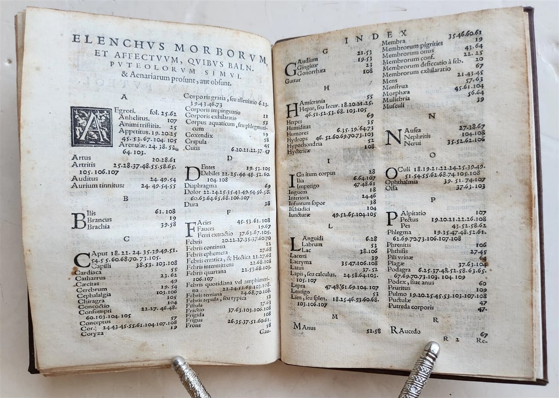 1566 Baths & other wonders of Puteoli by Lombardi antique - 4