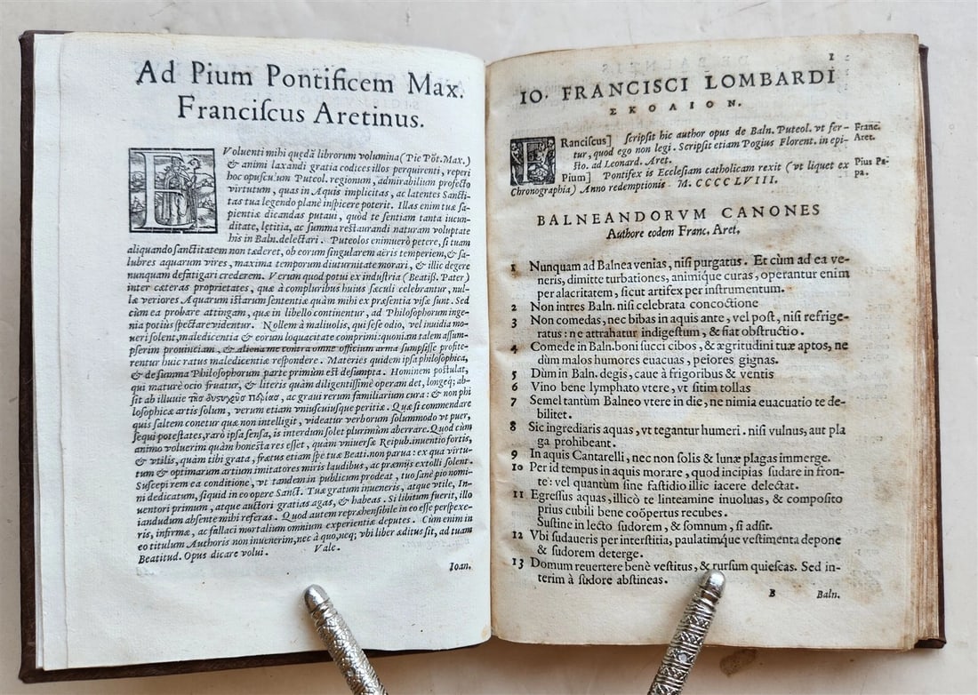 1566 Baths & other wonders of Puteoli by Lombardi antique - 6