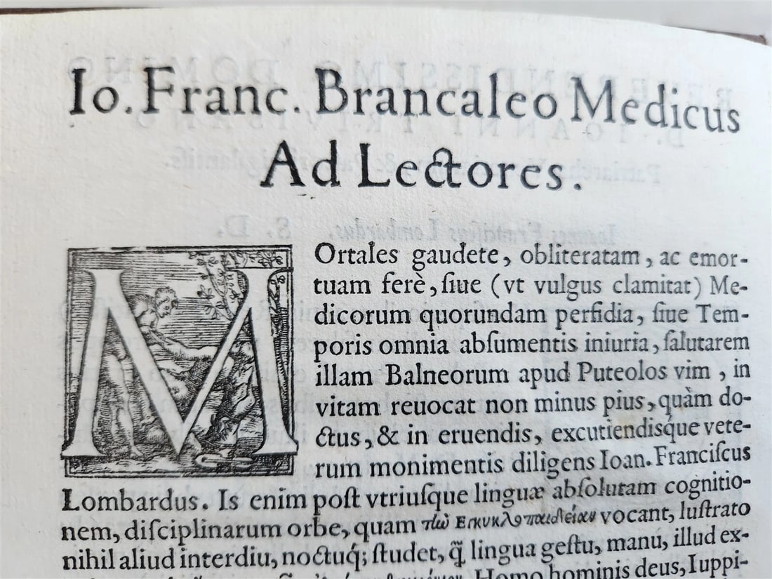 1566 Baths & other wonders of Puteoli by Lombardi antique - 8