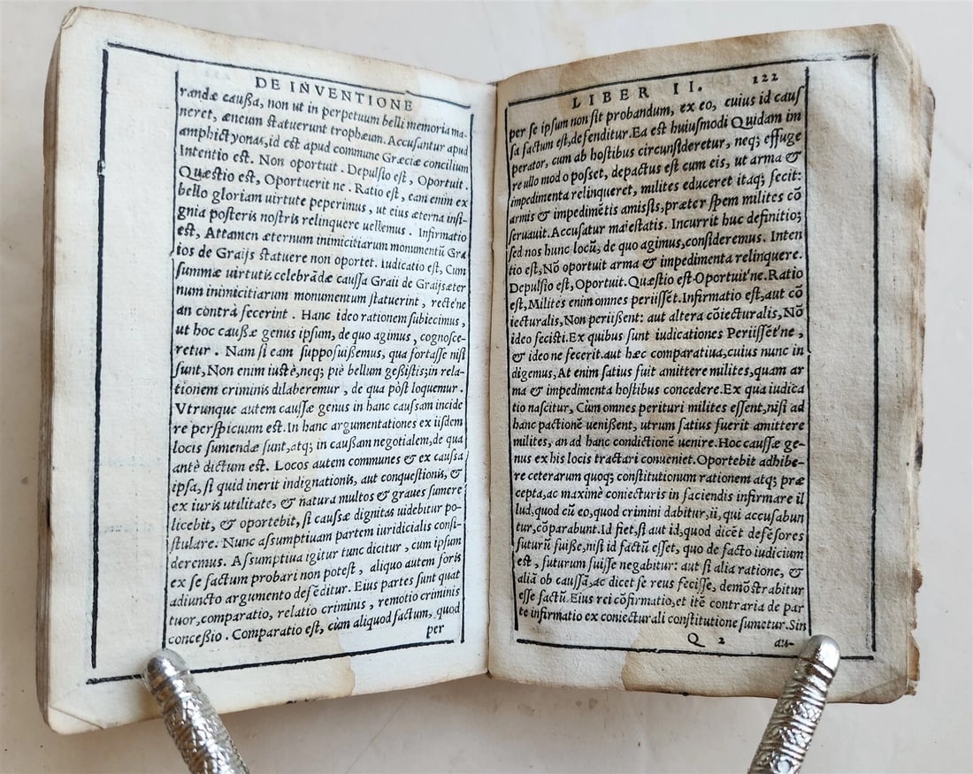 1576 CICERO Rhetoricorum ad Herennium antique 16th CENTURY vellum binding - 7