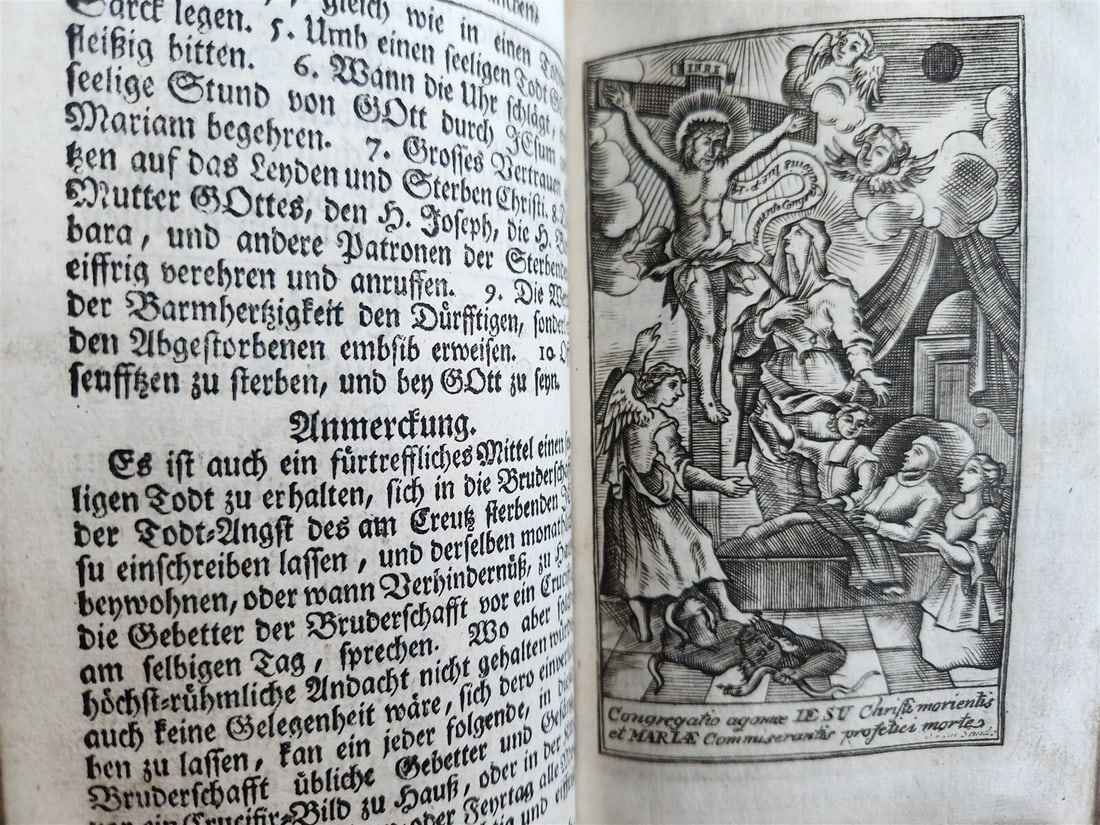 1754 GERMAN DEVOTIONAL BOOK antique BINDING w/ STUNNING SILVER FITTINGS - 13