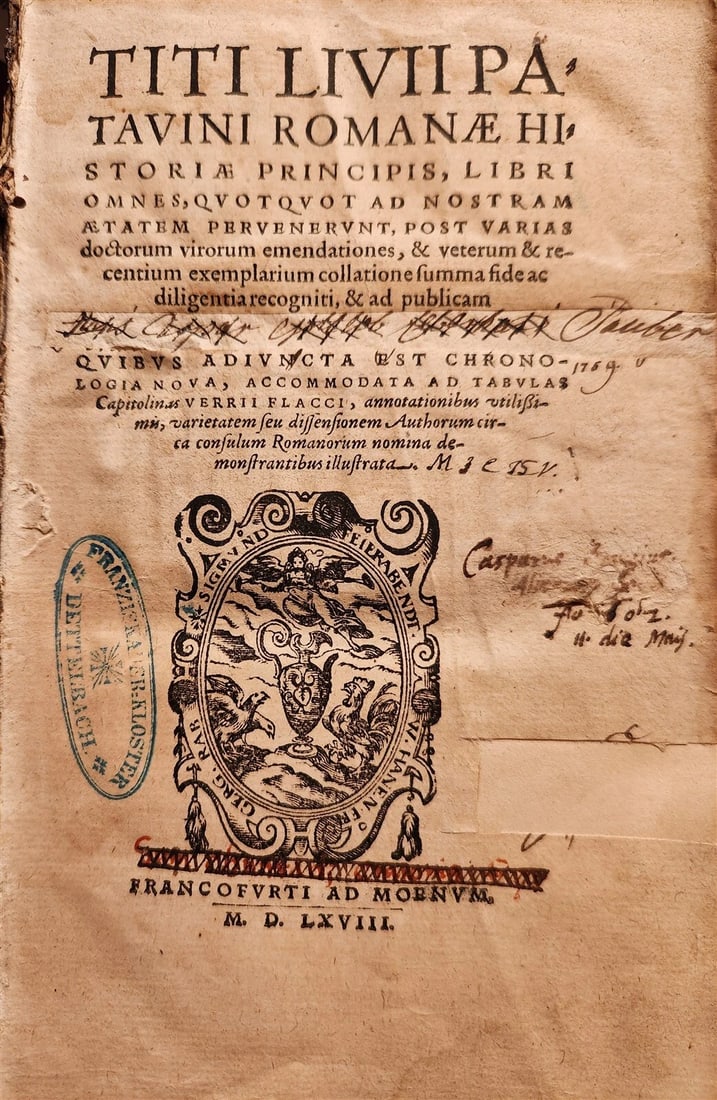 1568 ROMAN HISTORY by LIVY in LATIN antique PIGSKIN BINDING 16th CENTURY (1 of 11)