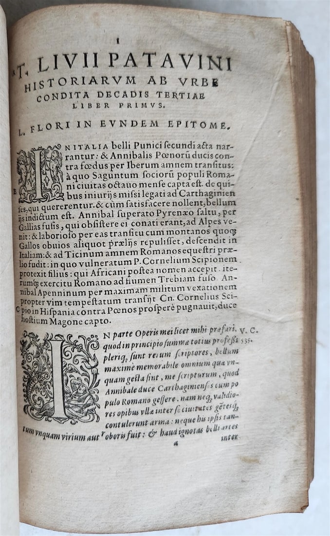 1568 ROMAN HISTORY by LIVY in LATIN antique PIGSKIN BINDING 16th CENTURY - 8