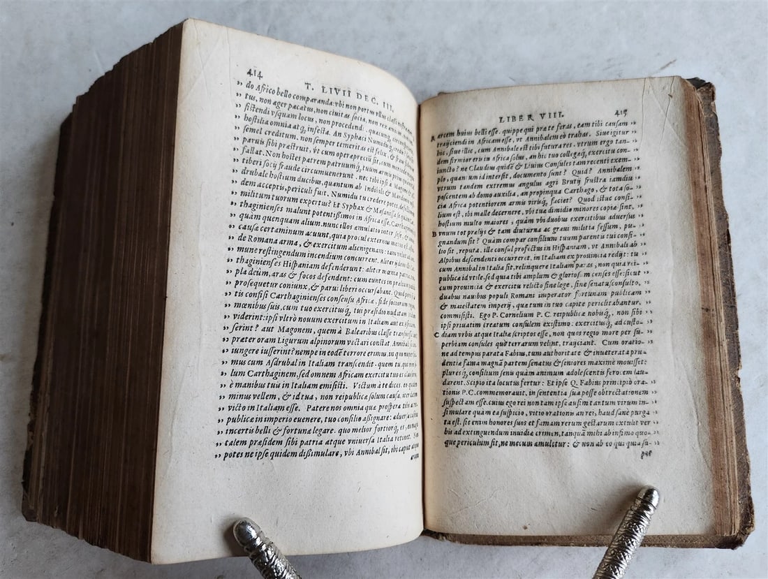 1568 ROMAN HISTORY by LIVY in LATIN antique PIGSKIN BINDING 16th CENTURY - 9