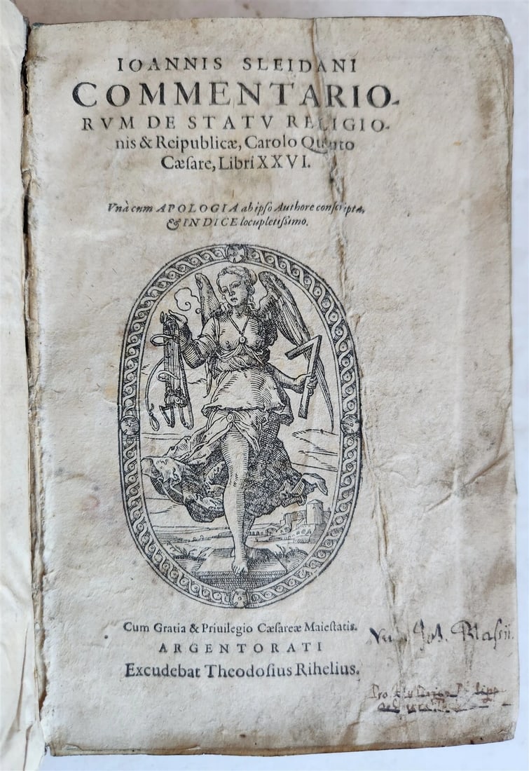 1558 HISTORY of REFORMATION by Johannes Sleidanus antique VELLUM BINDING (1 of 8)