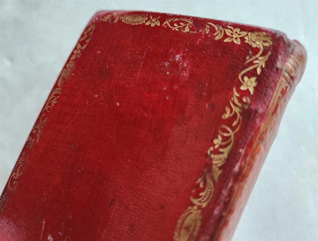 1655 BIBLE in ENGLISH antique LONDON John Field RED MOROCCO BINDING - 11