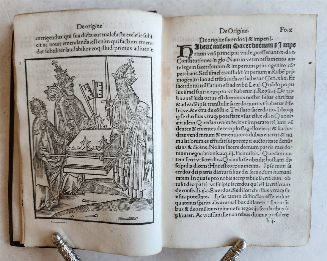 1509 POST-INCUNABULA ILLUSTRATED antique Quadruvium Ecclesie Quattuor by J.HUG - 13