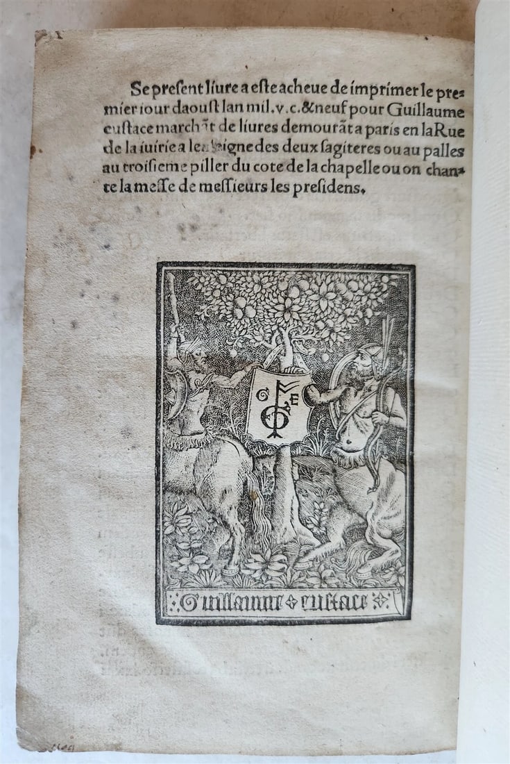 1509 POST-INCUNABULA ILLUSTRATED antique Quadruvium Ecclesie Quattuor by J.HUG - 2