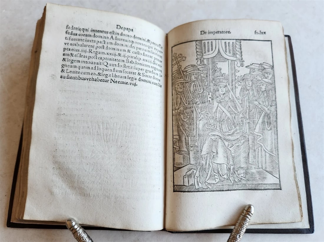 1509 POST-INCUNABULA ILLUSTRATED antique Quadruvium Ecclesie Quattuor by J.HUG - 5